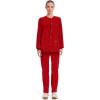 Cherokee Scrub for Women Snap Front Jacket with 3 Pockets, Fade Resistant, 2-Way Stretch, Soft & Durable Fabric – WW340(Red)