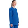 Cherokee Scrub for Women Snap Front Jacket with 3 Pockets, Fade Resistant, 2-Way Stretch, Soft & Durable Fabric – WW340(Royal)