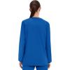 Cherokee Scrub for Women Snap Front Jacket with 3 Pockets, Fade Resistant, 2-Way Stretch, Soft & Durable Fabric – WW340(Royal)
