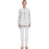 Cherokee Scrub for Women Snap Front Jacket with 3 Pockets, Fade Resistant, 2-Way Stretch, Soft & Durable Fabric – WW340(White)