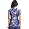 Cherokee Scrub for Women V-Neck Top Traditional fit with Dolman Sleeve and Fade Resistant Fabric – CK636, XXS, Happy Pals