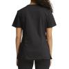 Cherokee Scrubs Top for Women Mock Wrap with 3 Pockets, Soft, 2-Way Stretch & Durable Fabric – WW610(Black)