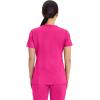 Cherokee Scrubs Top for Women Mock Wrap with 3 Pockets, Soft, 2-Way Stretch & Durable Fabric – WW610(Electric Pink)