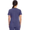 Cherokee Scrubs Top for Women Mock Wrap with 3 Pockets, Soft, 2-Way Stretch & Durable Fabric – WW610(Grape)