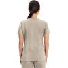 Cherokee Scrubs Top for Women Mock Wrap with 3 Pockets, Soft, 2-Way Stretch & Durable Fabric – WW610(Khaki)