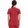 Cherokee Scrubs Top for Women Mock Wrap with 3 Pockets, Soft, 2-Way Stretch & Durable Fabric – WW610(Red)