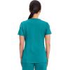 Cherokee Scrubs Top for Women Mock Wrap with 3 Pockets, Soft, 2-Way Stretch & Durable Fabric – WW610(Teal Blue)