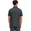 Cherokee Scrubs for Men Polo Nursing Scrub Top with Chest Pocket, Breathable Mesh, Ultra Soft 2-Way Stretch Fabric – WW615(Black)