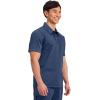 Cherokee Scrubs for Men Polo Nursing Scrub Top with Chest Pocket, Breathable Mesh, Ultra Soft 2-Way Stretch Fabric – WW615(Navy)