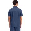 Cherokee Scrubs for Men Polo Nursing Scrub Top with Chest Pocket, Breathable Mesh, Ultra Soft 2-Way Stretch Fabric – WW615(Navy)