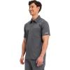 Cherokee Scrubs for Men Polo Nursing Scrub Top with Chest Pocket, Breathable Mesh, Ultra Soft 2-Way Stretch Fabric – WW615(Pewter)