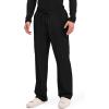 Cherokee Scrubs for Men Tapered Leg Cargo Scrub Pants with Zip Fly, 5 Pockets Elastic Waist 2-Way Stretch & Easy Care – WW190(Black)