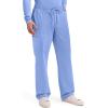 Cherokee Scrubs for Men Tapered Leg Cargo Scrub Pants with Zip Fly, 5 Pockets Elastic Waist 2-Way Stretch & Easy Care – WW190(Ciel Blue)