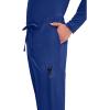 Cherokee Scrubs for Men Tapered Leg Cargo Scrub Pants with Zip Fly, 5 Pockets Elastic Waist 2-Way Stretch & Easy Care – WW190(Galaxy Blue)