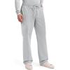 Cherokee Scrubs for Men Tapered Leg Cargo Scrub Pants with Zip Fly, 5 Pockets Elastic Waist 2-Way Stretch & Easy Care – WW190(Grey)
