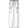 Cherokee Scrubs for Men Tapered Leg Cargo Scrub Pants with Zip Fly, 5 Pockets Elastic Waist 2-Way Stretch & Easy Care – WW190(Khaki)