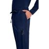 Cherokee Scrubs for Men Tapered Leg Cargo Scrub Pants with Zip Fly, 5 Pockets Elastic Waist 2-Way Stretch & Easy Care – WW190(Navy)