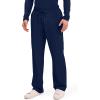 Cherokee Scrubs for Men Tapered Leg Cargo Scrub Pants with Zip Fly, 5 Pockets Elastic Waist 2-Way Stretch & Easy Care – WW190(Navy)