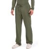 Cherokee Scrubs for Men Tapered Leg Cargo Scrub Pants with Zip Fly, 5 Pockets Elastic Waist 2-Way Stretch & Easy Care – WW190(Olive)