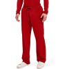 Cherokee Scrubs for Men Tapered Leg Cargo Scrub Pants with Zip Fly, 5 Pockets Elastic Waist 2-Way Stretch & Easy Care – WW190(Red)