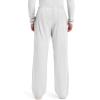 Cherokee Scrubs for Men Tapered Leg Cargo Scrub Pants with Zip Fly, 5 Pockets Elastic Waist 2-Way Stretch & Easy Care – WW190(White)