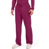 Cherokee Scrubs for Men Tapered Leg Cargo Scrub Pants with Zip Fly, 5 Pockets Elastic Waist 2-Way Stretch & Easy Care – WW190(Wine)