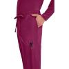 Cherokee Scrubs for Men Tapered Leg Cargo Scrub Pants with Zip Fly, 5 Pockets Elastic Waist 2-Way Stretch & Easy Care – WW190(Wine)