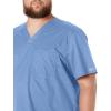 Cherokee Scrubs for Men Tuckable V-Neck Nursing Scrub Top with Chest Pocket, Side Vents & 2-Way Stretch Fabric – 4743(Ceil)