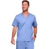 Cherokee Scrubs for Men Tuckable V-Neck Nursing Scrub Top with Chest Pocket, Side Vents & 2-Way Stretch Fabric – 4743(Ceil)