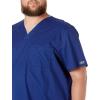 Cherokee Scrubs for Men Tuckable V-Neck Nursing Scrub Top with Chest Pocket, Side Vents & 2-Way Stretch Fabric – 4743(Galaxy Blue)