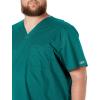 Cherokee Scrubs for Men Tuckable V-Neck Nursing Scrub Top with Chest Pocket, Side Vents & 2-Way Stretch Fabric – 4743(Hunter)