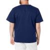 Cherokee Scrubs for Men Tuckable V-Neck Nursing Scrub Top with Chest Pocket, Side Vents & 2-Way Stretch Fabric – 4743(Navy)