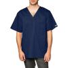 Cherokee Scrubs for Men Tuckable V-Neck Nursing Scrub Top with Chest Pocket, Side Vents & 2-Way Stretch Fabric – 4743(Navy)