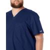 Cherokee Scrubs for Men Tuckable V-Neck Nursing Scrub Top with Chest Pocket, Side Vents & 2-Way Stretch Fabric – 4743(Navy)