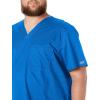 Cherokee Scrubs for Men Tuckable V-Neck Nursing Scrub Top with Chest Pocket, Side Vents & 2-Way Stretch Fabric – 4743(Royal)