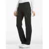 Cherokee Scrubs for Women Mid Rise Straight Leg Scrub Pants For Women Pull-on Bottoms with 6 Pockets & 360° Stretch – CK002(Black)