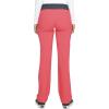 Cherokee Scrubs for Women Mid Rise Straight Leg Scrub Pants For Women Pull-on Bottoms with 6 Pockets & 360° Stretch – CK002(Bright Guava)