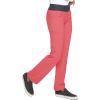 Cherokee Scrubs for Women Mid Rise Straight Leg Scrub Pants For Women Pull-on Bottoms with 6 Pockets & 360° Stretch – CK002(Bright Guava)