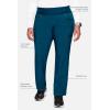 Cherokee Scrubs for Women Mid Rise Straight Leg Scrub Pants For Women Pull-on Bottoms with 6 Pockets & 360° Stretch – CK002(Caribbean Blue)