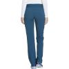 Cherokee Scrubs for Women Mid Rise Straight Leg Scrub Pants For Women Pull-on Bottoms with 6 Pockets & 360° Stretch – CK002(Caribbean Blue)