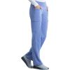 Cherokee Scrubs for Women Mid Rise Straight Leg Scrub Pants For Women Pull-on Bottoms with 6 Pockets & 360° Stretch – CK002(Ciel Blue)