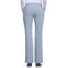 Cherokee Scrubs for Women Mid Rise Straight Leg Scrub Pants For Women Pull-on Bottoms with 6 Pockets & 360° Stretch – CK002(Grey)