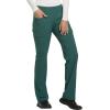 Cherokee Scrubs for Women Mid Rise Straight Leg Scrub Pants For Women Pull-on Bottoms with 6 Pockets & 360° Stretch – CK002(Hunter Green)