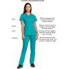 Cherokee Scrubs for Women Mid Rise Straight Leg Scrub Pants For Women Pull-on Bottoms with 6 Pockets & 360° Stretch – CK002(Karma Pink)
