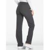 Cherokee Scrubs for Women Mid Rise Straight Leg Scrub Pants For Women Pull-on Bottoms with 6 Pockets & 360° Stretch – CK002(Pewter)