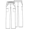 Cherokee Scrubs for Women Mid Rise Straight Leg Scrub Pants For Women Pull-on Bottoms with 6 Pockets & 360° Stretch – CK002(Pewter)
