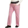 Cherokee Scrubs for Women Mid Rise Straight Leg Scrub Pants For Women Pull-on Bottoms with 6 Pockets & 360° Stretch – CK002(Spring Iris)