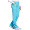 Cherokee Scrubs for Women Mid Rise Straight Leg Scrub Pants For Women Pull-on Bottoms with 6 Pockets & 360° Stretch – CK002(Turquoise)
