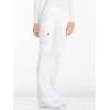 Cherokee Scrubs for Women Mid Rise Straight Leg Scrub Pants For Women Pull-on Bottoms with 6 Pockets & 360° Stretch – CK002(White)