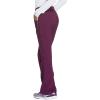 Cherokee Scrubs for Women Mid Rise Straight Leg Scrub Pants For Women Pull-on Bottoms with 6 Pockets & 360° Stretch – CK002(Wine)